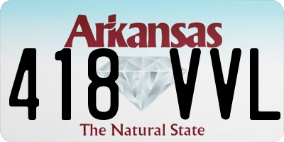 AR license plate 418VVL