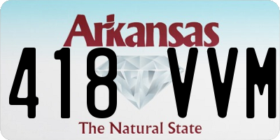 AR license plate 418VVM