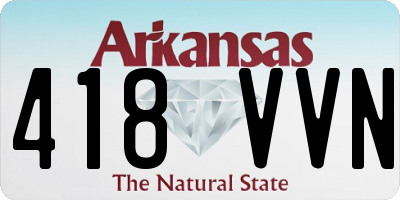 AR license plate 418VVN