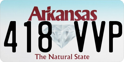 AR license plate 418VVP