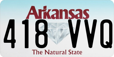 AR license plate 418VVQ