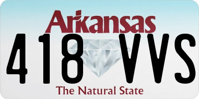 AR license plate 418VVS