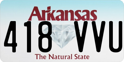 AR license plate 418VVU