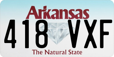 AR license plate 418VXF