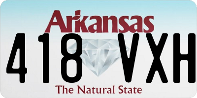 AR license plate 418VXH