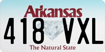 AR license plate 418VXL