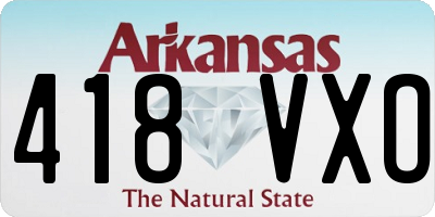 AR license plate 418VXO