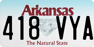 AR license plate 418VYA
