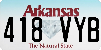 AR license plate 418VYB