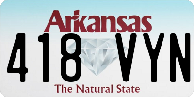 AR license plate 418VYN