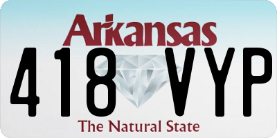 AR license plate 418VYP