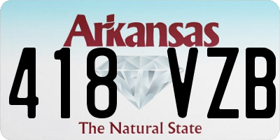 AR license plate 418VZB