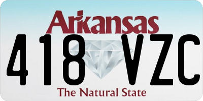 AR license plate 418VZC