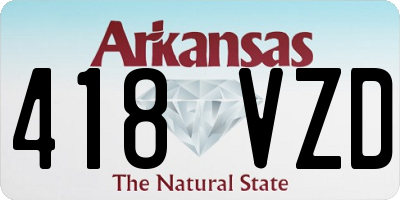 AR license plate 418VZD