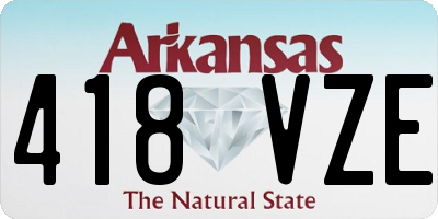 AR license plate 418VZE
