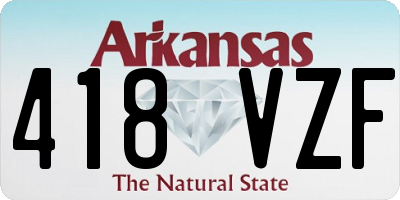 AR license plate 418VZF