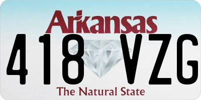 AR license plate 418VZG