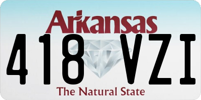 AR license plate 418VZI