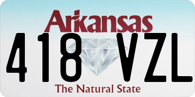 AR license plate 418VZL