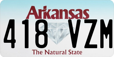 AR license plate 418VZM
