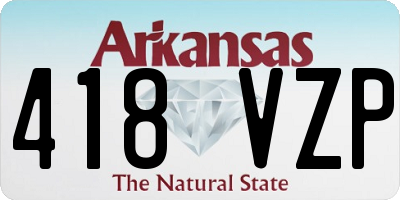 AR license plate 418VZP
