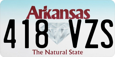 AR license plate 418VZS