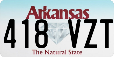AR license plate 418VZT