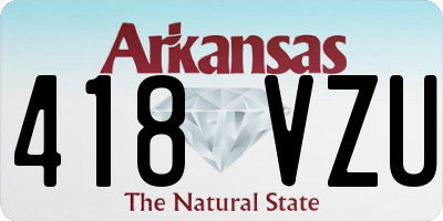 AR license plate 418VZU