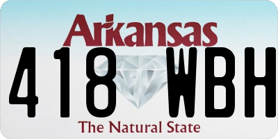 AR license plate 418WBH