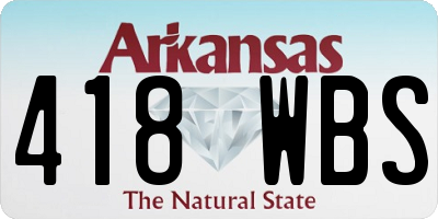 AR license plate 418WBS