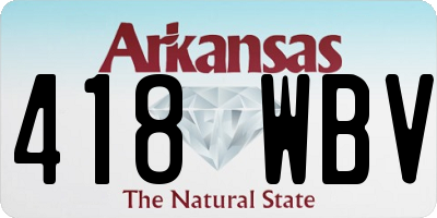 AR license plate 418WBV