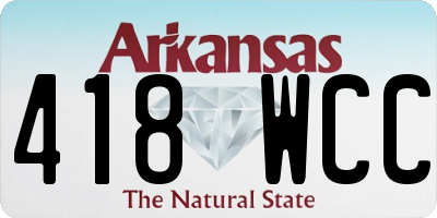 AR license plate 418WCC