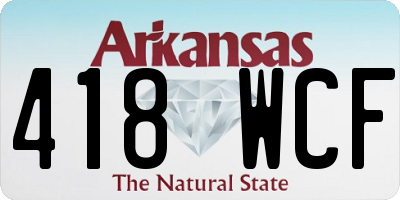 AR license plate 418WCF