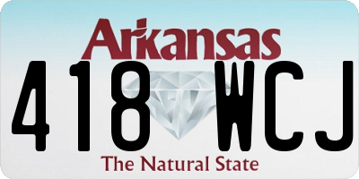 AR license plate 418WCJ