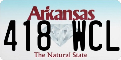 AR license plate 418WCL