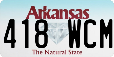 AR license plate 418WCM