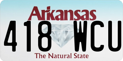 AR license plate 418WCU