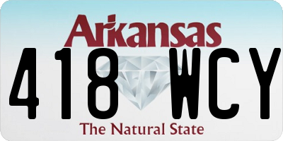 AR license plate 418WCY