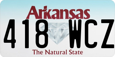 AR license plate 418WCZ
