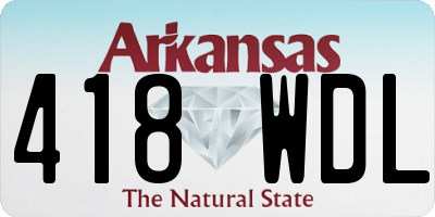 AR license plate 418WDL