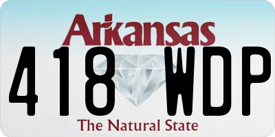 AR license plate 418WDP