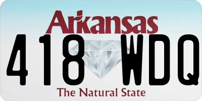 AR license plate 418WDQ