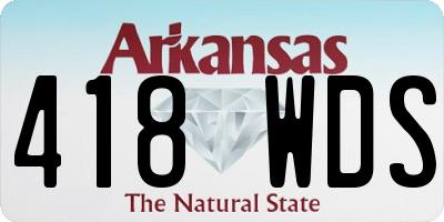 AR license plate 418WDS