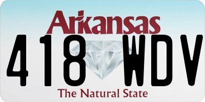AR license plate 418WDV