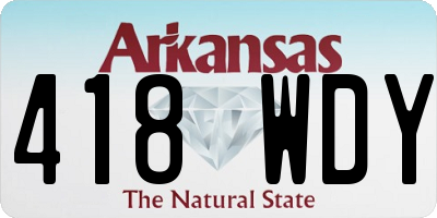AR license plate 418WDY