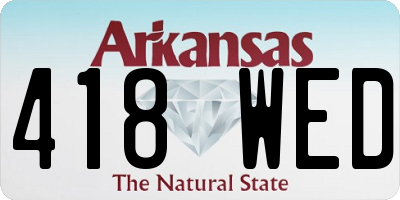 AR license plate 418WED