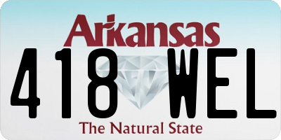 AR license plate 418WEL