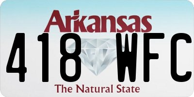 AR license plate 418WFC