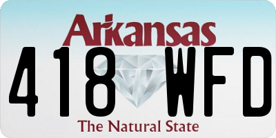 AR license plate 418WFD