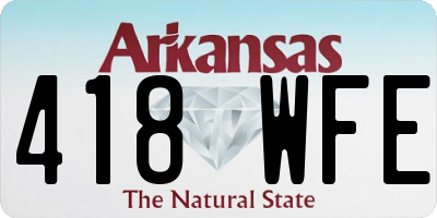AR license plate 418WFE